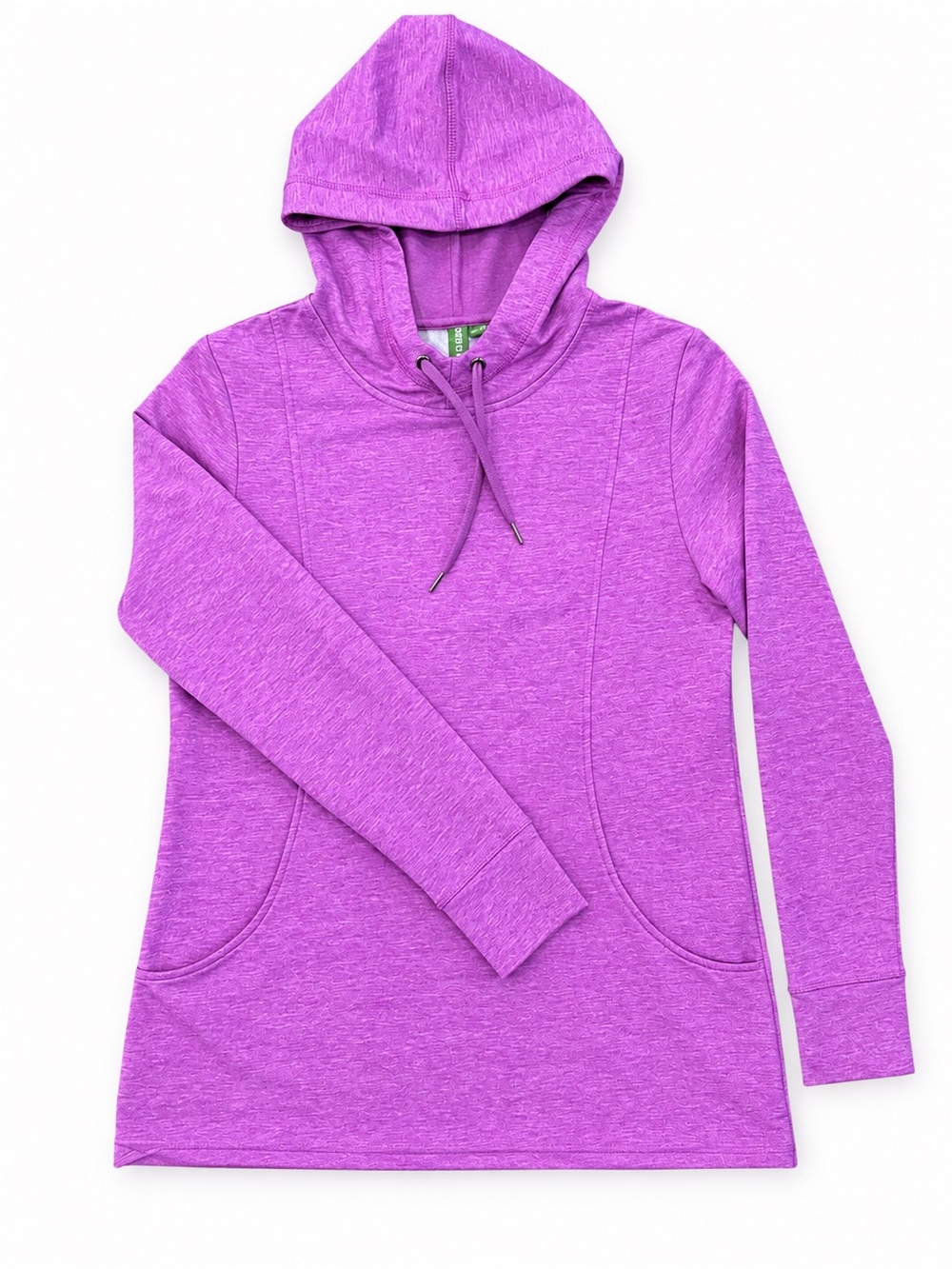 Roots 73 Purple Heathered Long Hoodie Pullover Sweatshirt Women's XL